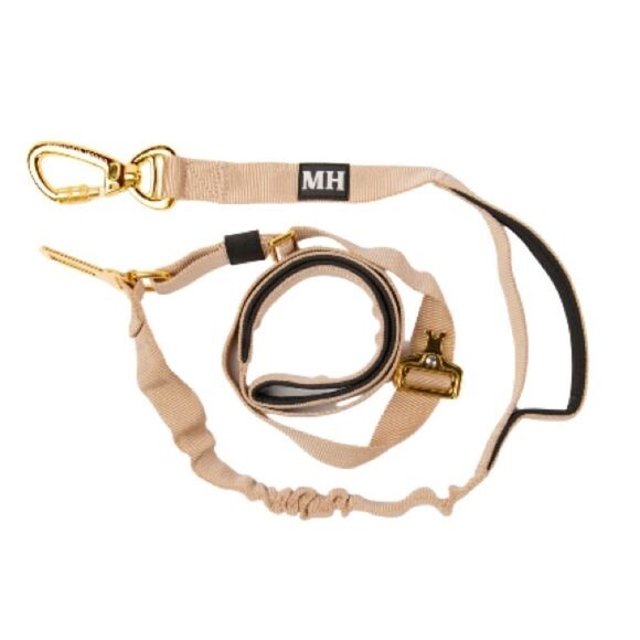 Mountain Hound Voyager Bungee Leash Tan/Gold OS NWT IN PACKAGE - Picture 1 of 7